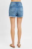 Risen Denim Shorts | Tummy Control Distressed Medium