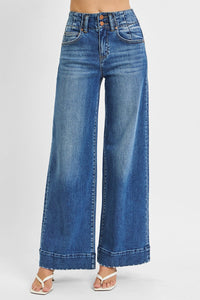 Risen Jeans | High Rise Ankle Wide Seam