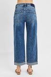 Risen Jeans | Mid Rise Ankle Turn Up Cuffed