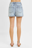 Risen Denim Shorts | High Rise Western Style