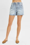 Risen Denim Shorts | High Rise Western Style