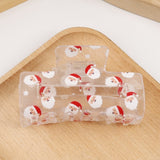 Christmas Clear Hair Claw Clip