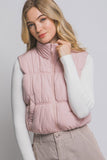 *DOORBUSTER DEAL | Reversible Plaid Puffer Vest | Pink