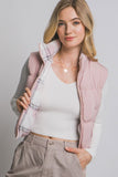*DOORBUSTER DEAL | Reversible Plaid Puffer Vest | Pink