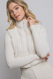 *DOORBUSTER DEAL | Reversible Plaid Puffer Vest | Ivory