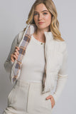 *DOORBUSTER DEAL | Reversible Plaid Puffer Vest | Ivory
