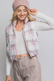 *DOORBUSTER DEAL | Reversible Plaid Puffer Vest | Ivory