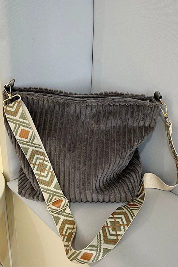 *DOORBUSTER DEAL | Corduroy Tote Bag | Grey