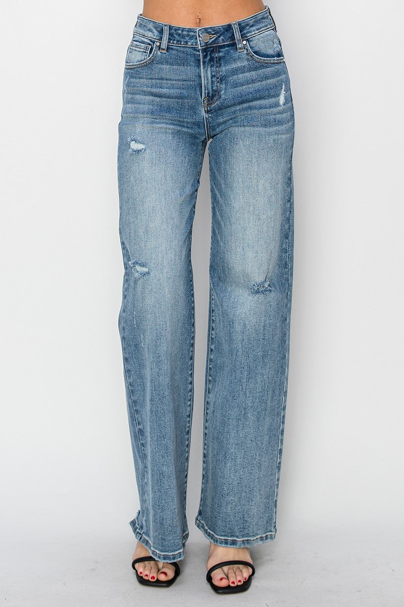 Risen Jeans | High Rise Wide Leg Vintage