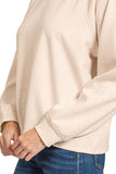 Scuba Sweatshirt & Wide Sweatpants 2 Piece Set | Heather Beige