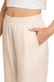 Scuba Sweatshirt & Wide Sweatpants 2 Piece Set | Heather Beige