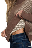 Exposed Seam Heavyweight Sweater | Brown
