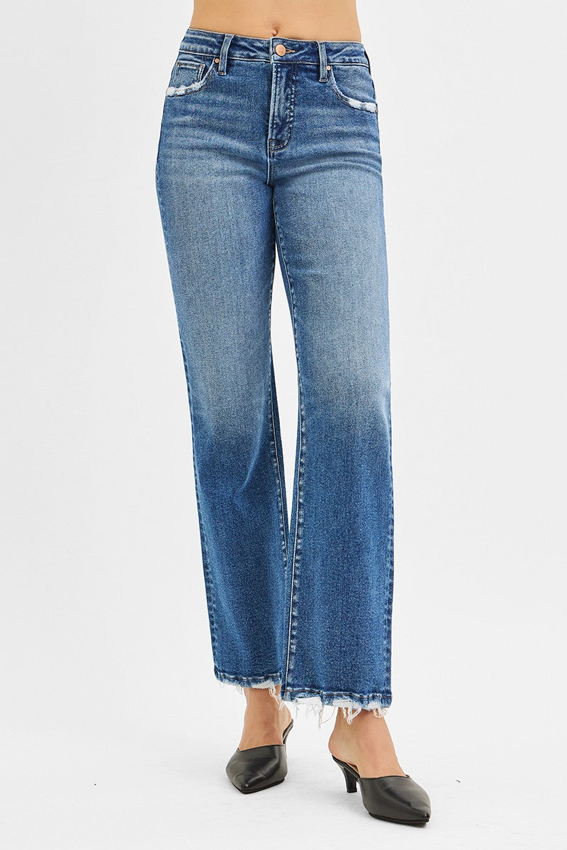 Risen Jeans | Tummy Control High Rise Ankle Straight