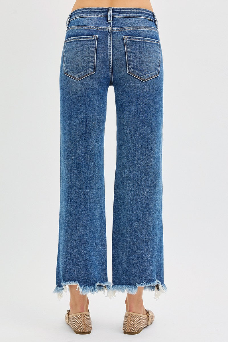 Risen Jeans | Mid Rise Crop Straight