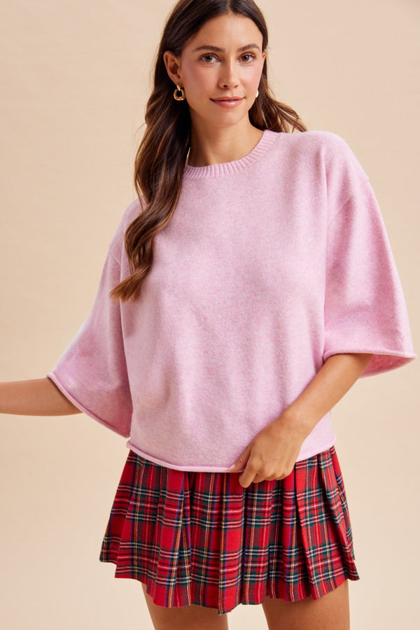 Christmas Tartan Inner Shorts Pleats Mini Skirt | Red