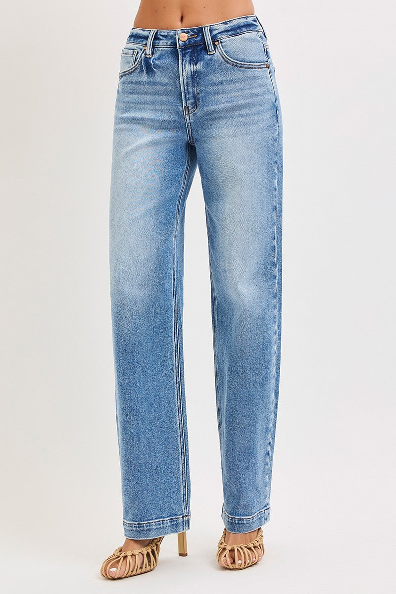 Risen Jeans | High Rise Wide Baggy