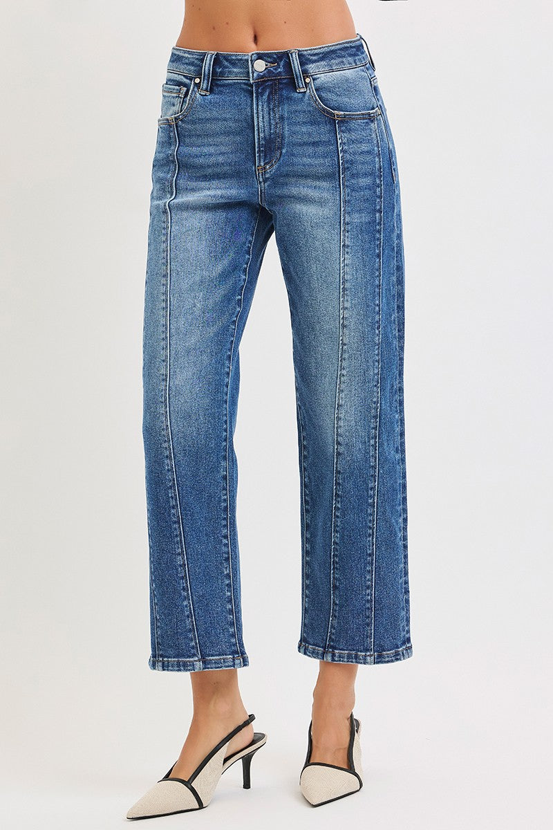 Risen Jeans | High Rise Crop Straight