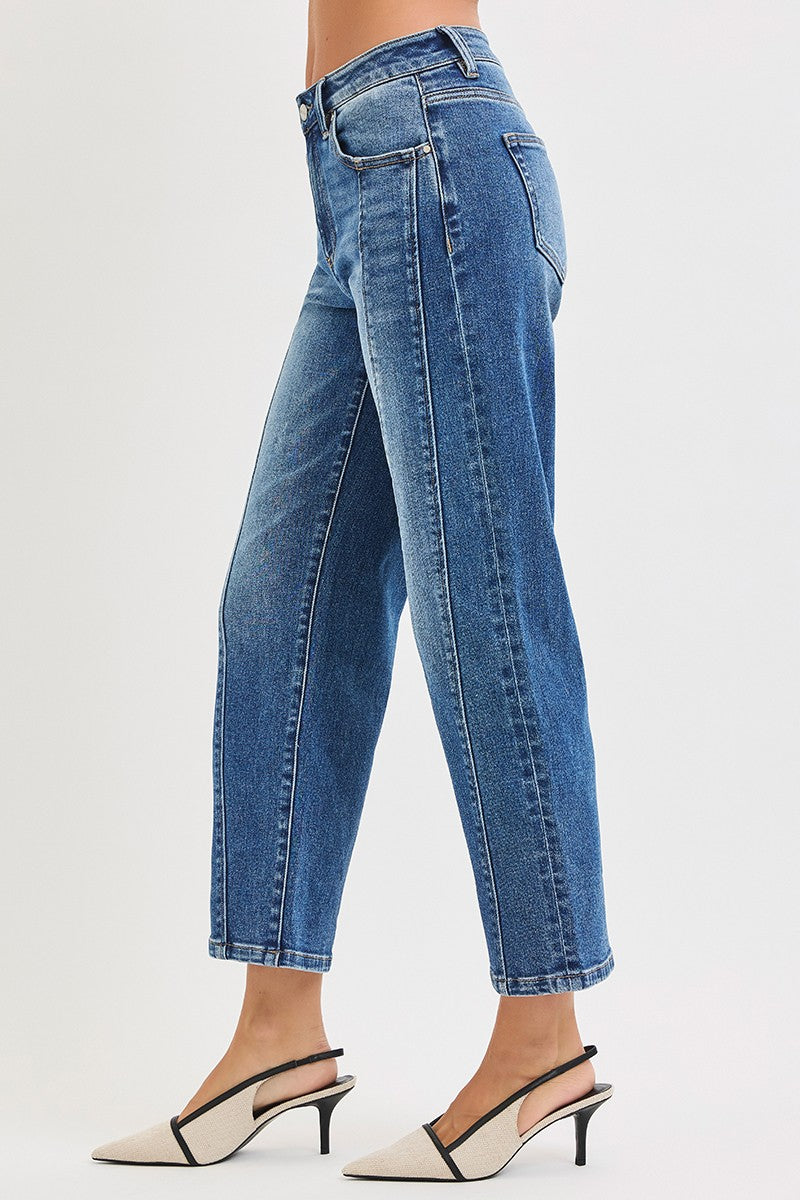 Risen Jeans | High Rise Crop Straight