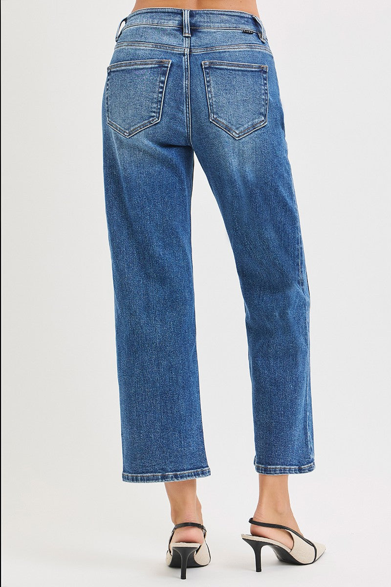 Risen Jeans | High Rise Crop Straight