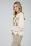 Texas Chunky Knit Sweater Top | Cream