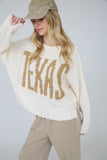 Texas Chunky Knit Sweater Top | Cream