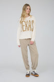 Texas Chunky Knit Sweater Top | Cream