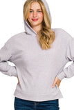 *DOORBUSTER DEAL | Ribbed Hoodie Pullover | Heather Grey