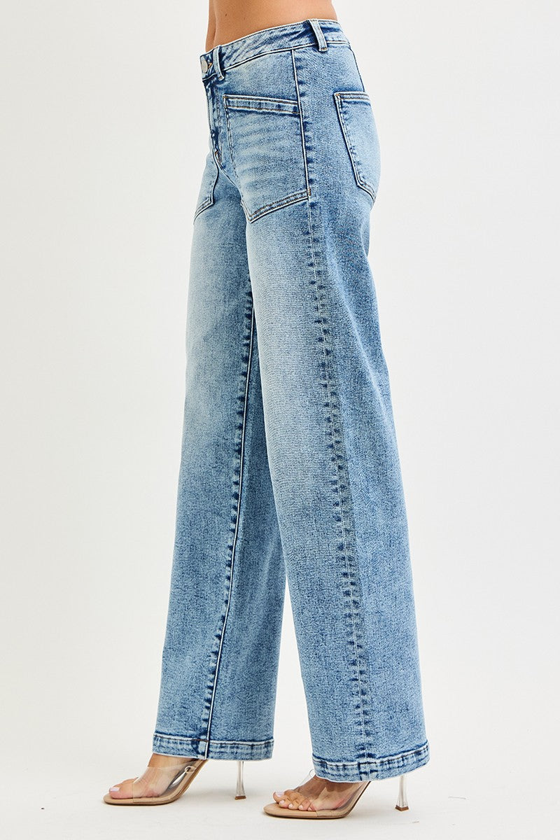 Risen Jeans | Slouchy Baggy w/ Patch Pocket Detail