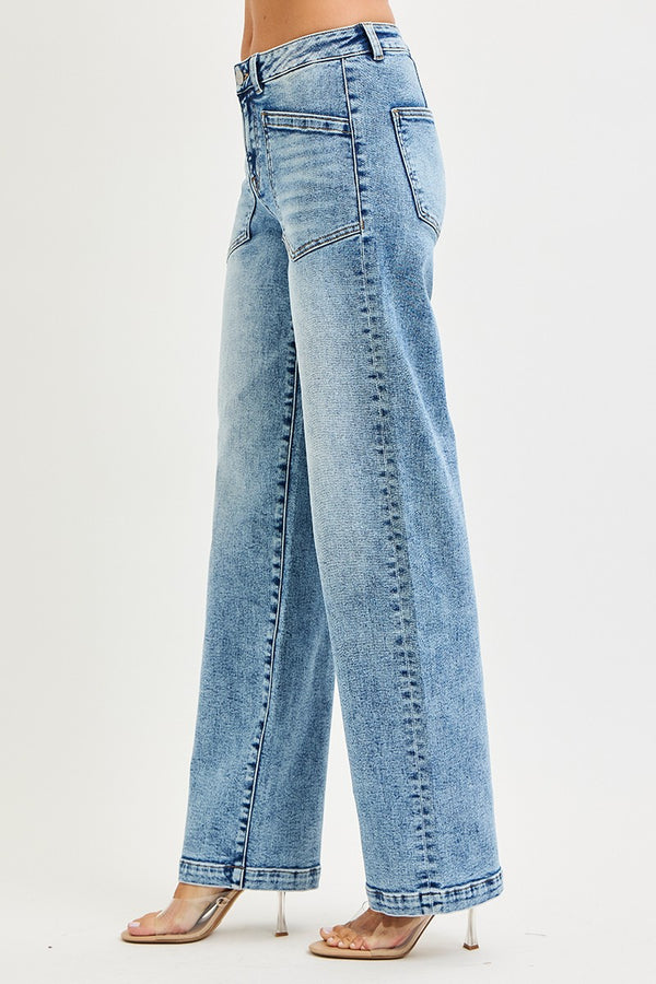 Risen Jeans | Slouchy Baggy w/ Patch Pocket Detail