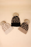 *DOORBUSTER DEAL | Leopard Pom Pom Beanie