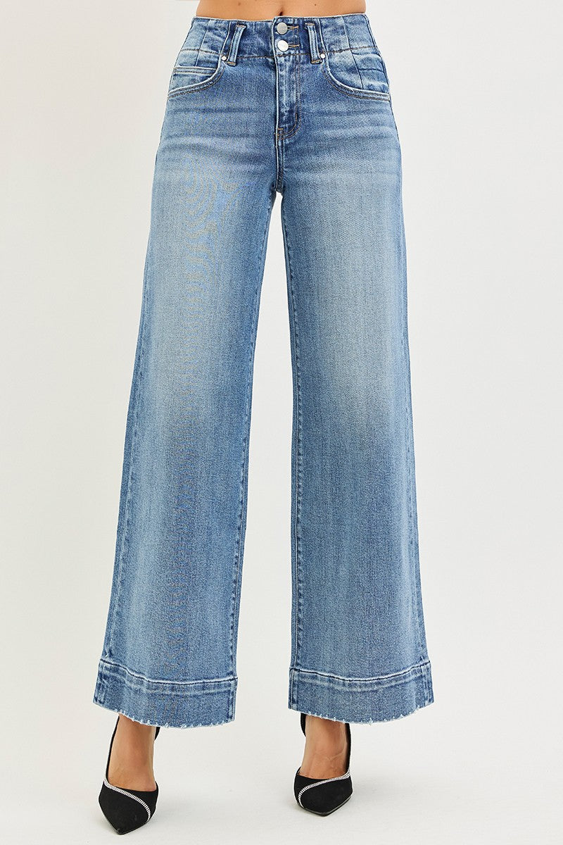 Risen Jeans | High Rise Ankle Wide Seam