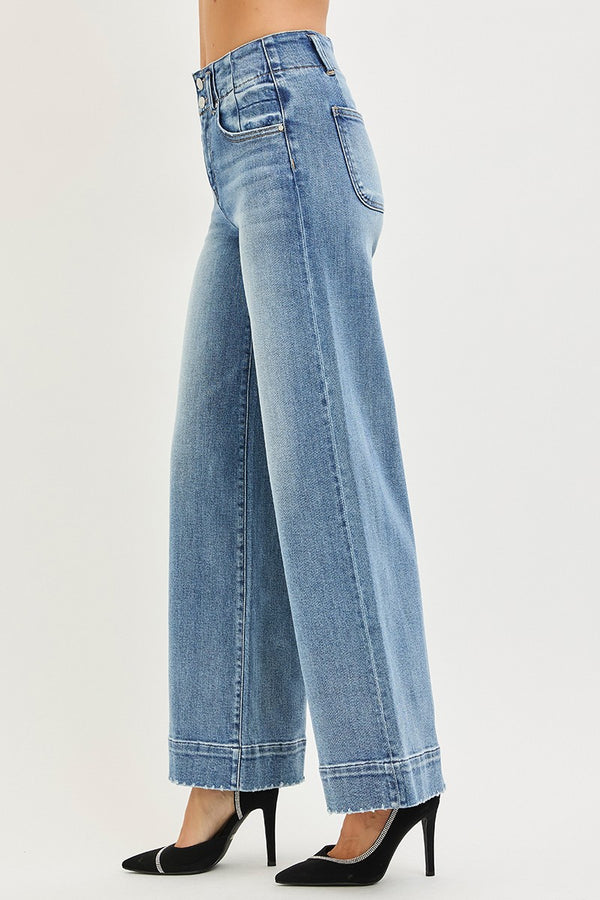 Risen Jeans | High Rise Ankle Wide Seam