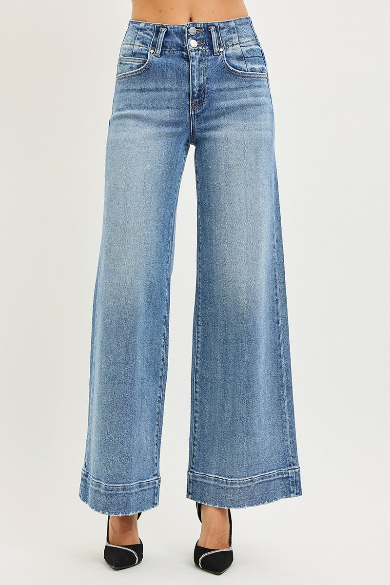 Risen Jeans | High Rise Ankle Wide Seam
