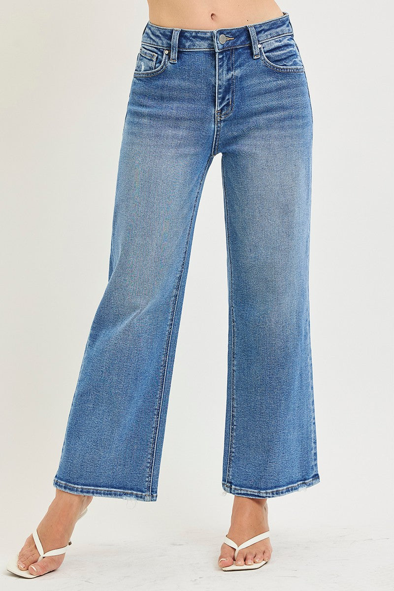 Risen Jeans | High Rise Crop Wide