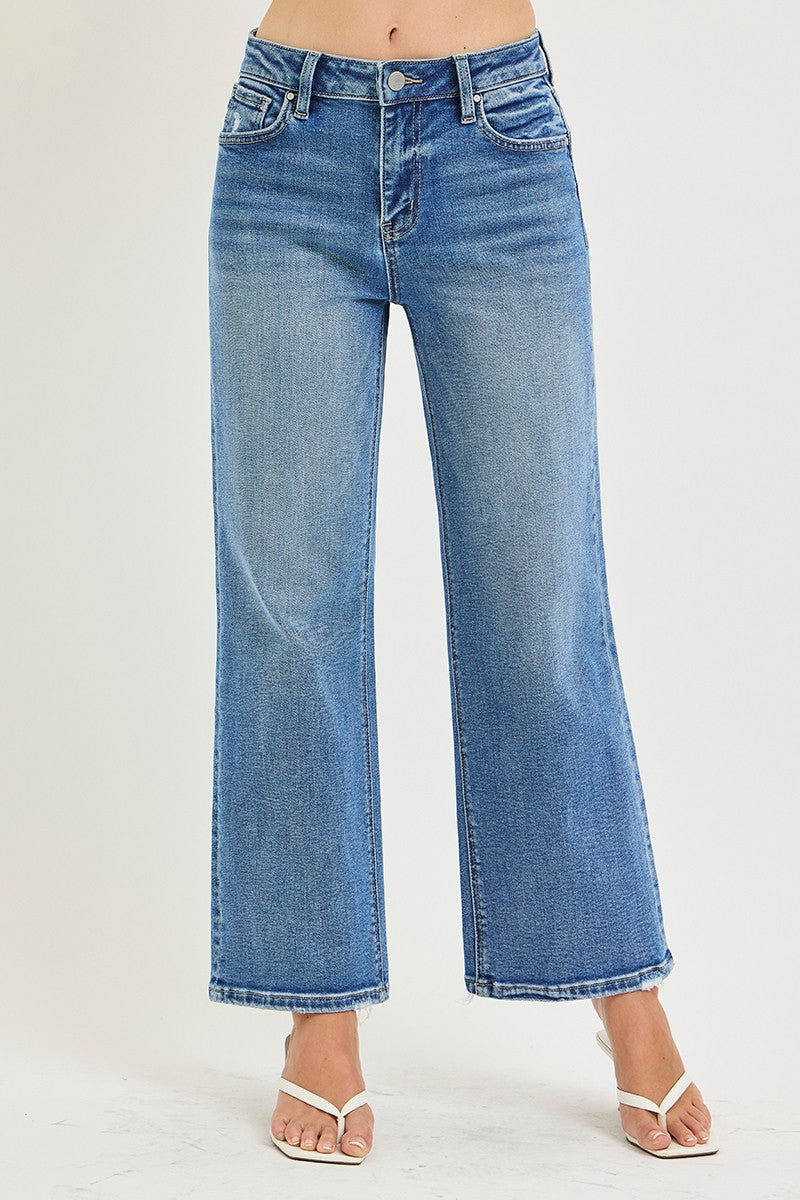 Risen Jeans | High Rise Crop Wide