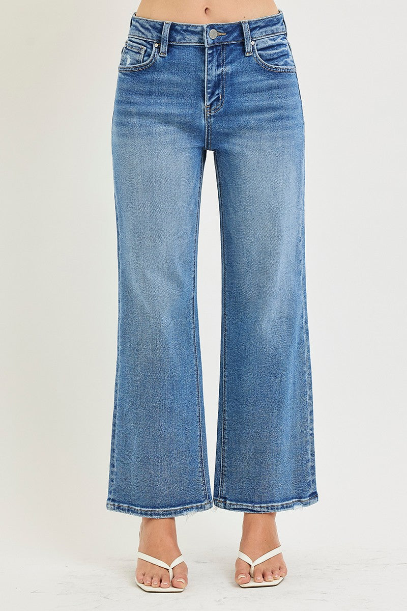 Risen Jeans | High Rise Crop Wide