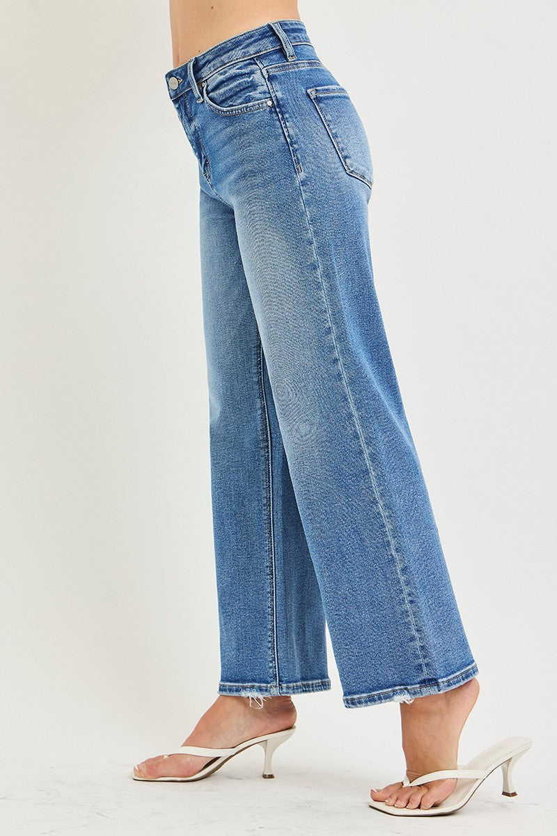 Risen Jeans | High Rise Crop Wide