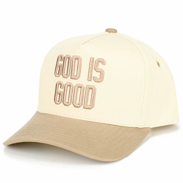 God Is Good Trucker Cap | Beige