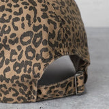 Leopard Distressed Cotton Baseball Cap