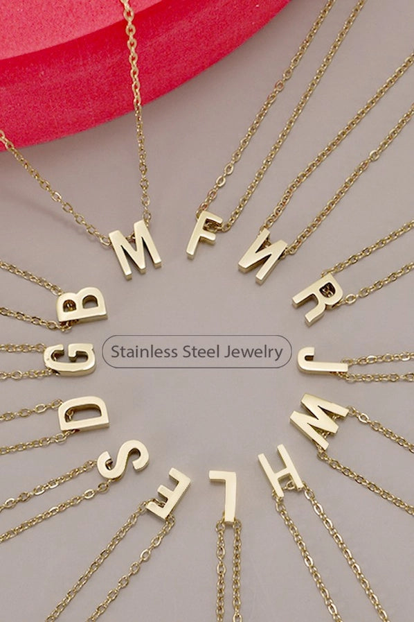 Gold Initial Necklace | Various