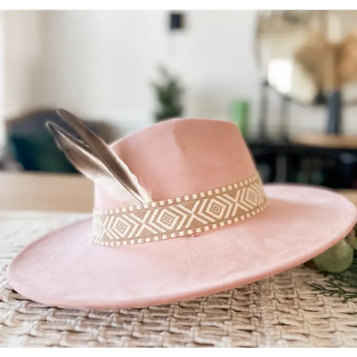 Neutral Fabric Aztec Hat Band