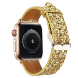 Shiny Glitter Apple Watch Band | Gold