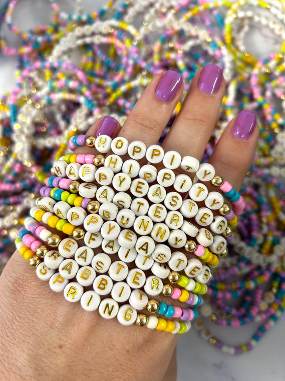 Single Easter Theme Stretch Bracelet