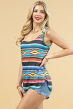Aztec Stripe Tank | Turquoise Multi