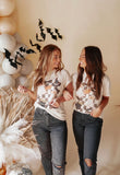 Checkered Ghost Tee | Heather Oatmeal