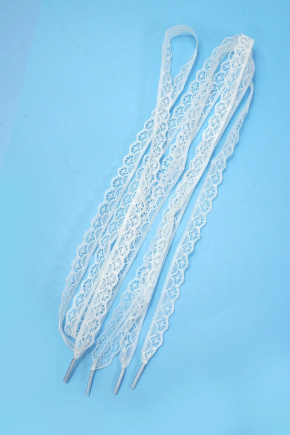 Chantilly Lace Shoe Laces | Off White
