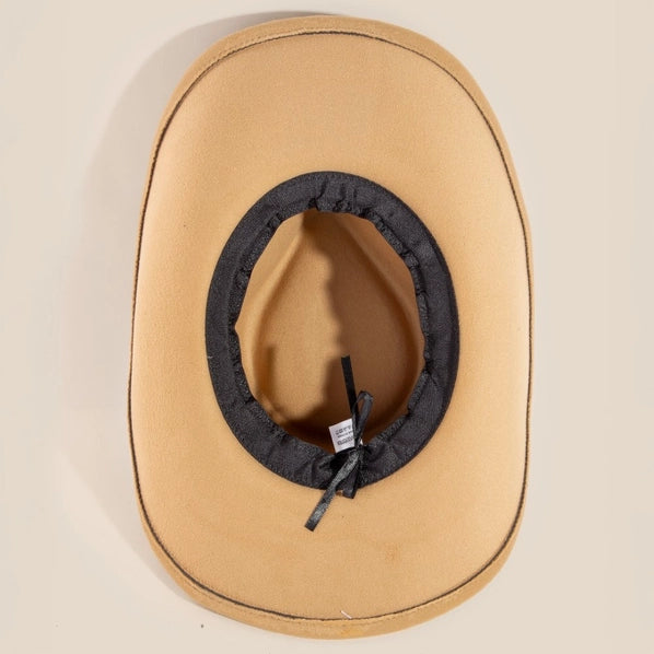 Distressed Western Cowboy Hat | Light Brown