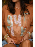 Autumn Faux Patch Tee | Rust