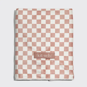 KITSCH Extra Large Quick-Dry Towel Wrap | Terracotta Checker