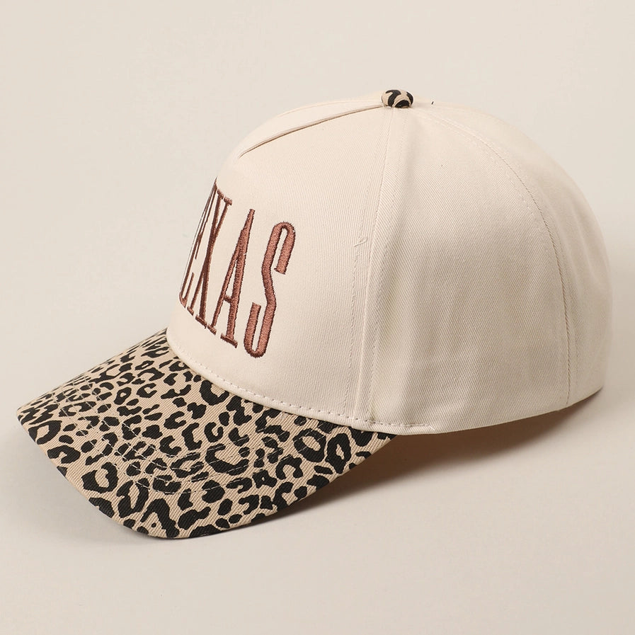 Texas Leopard Two Tone Trucker Cap | Brown
